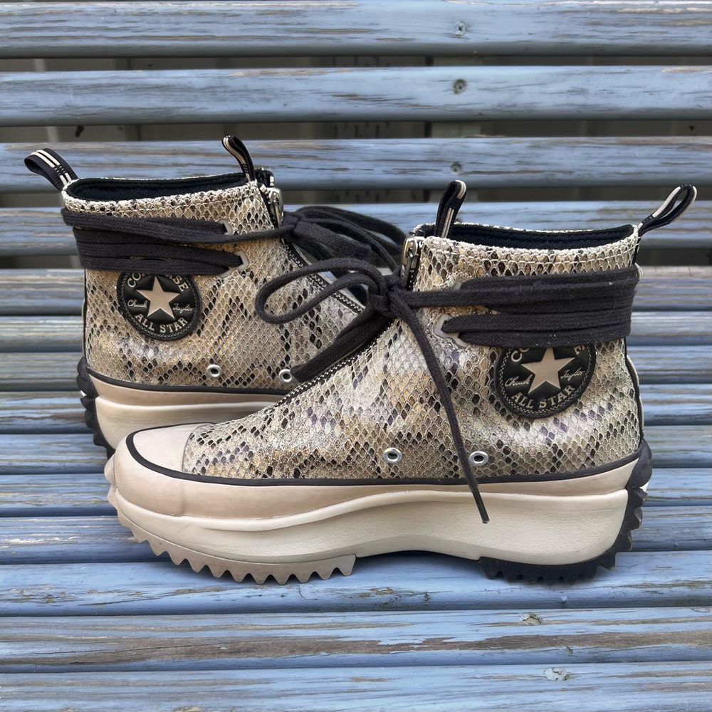 Converse Run Star Hike Snakeskin Sneakers